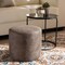 Baxton Studio Kira Black with Grey and Brown 2-Piece Nesting Table and Ottoman Set 160-9917 - alternate 3
